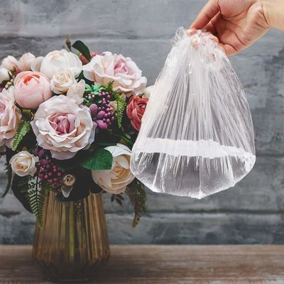 Disposable Plastic Waterproof Shower Caps Clear Multi Purpose Thickening Elastic Bath Cap