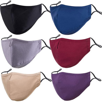 Polyester Cloth Antibacterial Face Mask Reusable Washable Printed Face Covering For Women Men