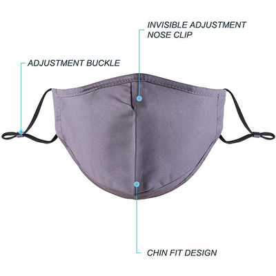 Polyester Cloth Antibacterial Face Mask Reusable Washable Printed Face Covering For Women Men