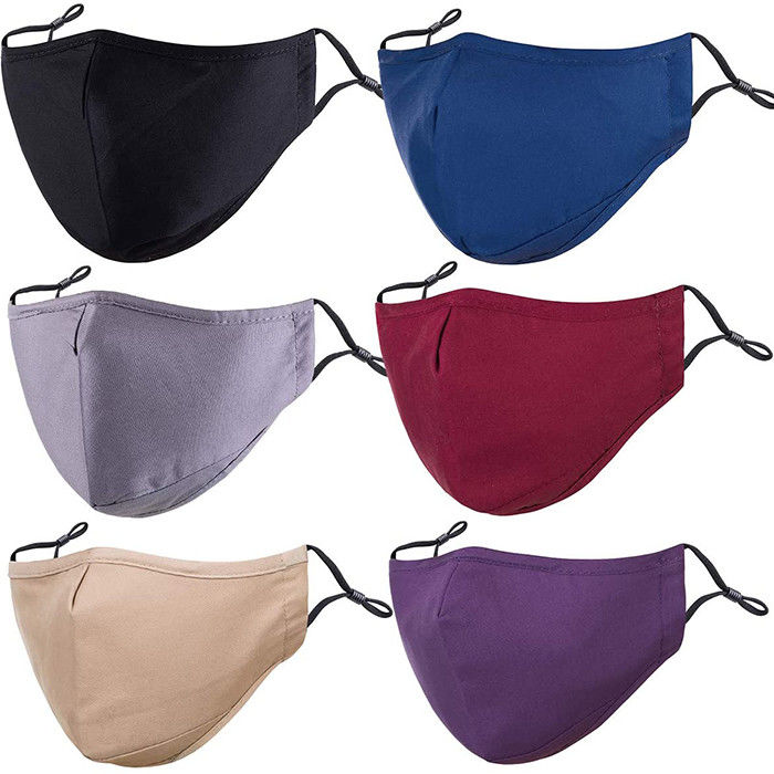 Polyester Cloth Antibacterial Face Mask Reusable Washable Printed Face Covering For Women Men